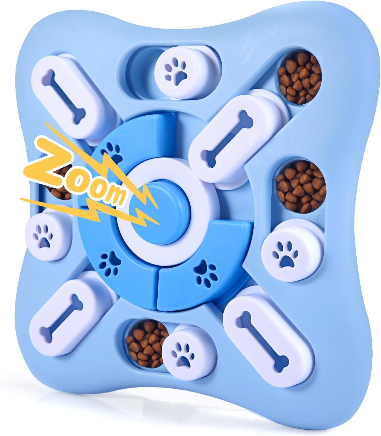 Interactive Dog Puzzle Toys for Large Medium Small Smart Dogs, Squeaky Dog Enrichment Toys Mentally Stimulation Toys for Training, Dog Treat Chew Toy Gifts for Puppy&Cats